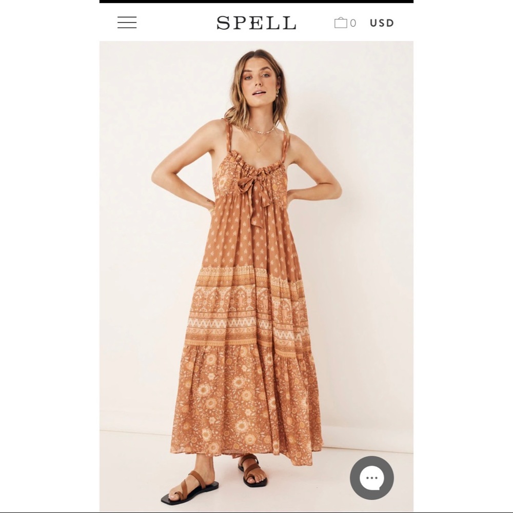 NWT Spell & the Gypsy Collective Utopia Strappy Dress